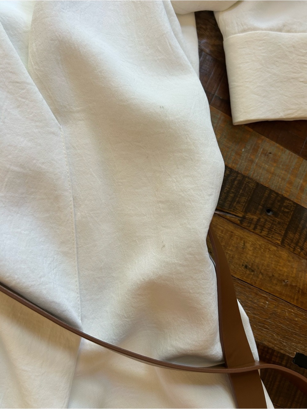 TIBI Drape Twill Wrap Dress in White - Picture 7 of 16